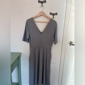 Gray cotton dress